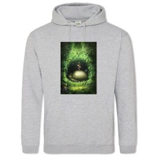 Hoodie with Print Tonari No Totoro Art Version - 2XL grey