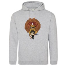 Hoodie with Print Ushio To Tora Heroes - 2XL grey