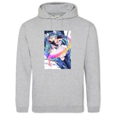 Hoodie with Print Hatsune Miku Hero - 2XL grey