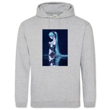 Hoodie with Print Hatsune Miku Girl - 2XL grey