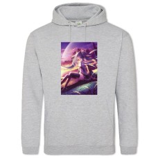 Hoodie with Print Hatsune Miku Girl Hero - 2XL grey