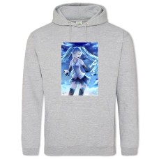 Hoodie with Print Hatsune Miku Cute Print - 2XL grey