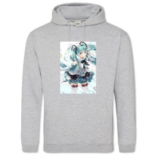 Hoodie with Print Hatsune Miku Art - 2XL grey