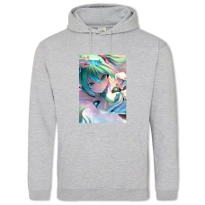 Hoodie with Print Hatsune Miku Version - 2XL grey