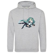 Hoodie with Print Hatsune Miku Amazing Girl - 2XL grey