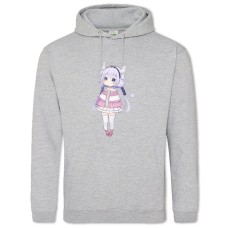 Hoodie with Print Kobayashi-San Chi No Maid Dragon Cute Dragon Kanna Kamui - 2XL grey