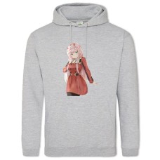 Hoodie with Print Darling In The Franxx Zero Two - 2XL grey
