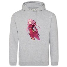 Hoodie with Print Darling In The Franxx Zero Two Hero - 2XL grey