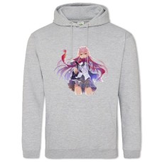 Hoodie with Print Darling In The Franxx Amazing Zero Two Hero - 2XL grey
