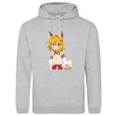 Hoodie with Print Sewayaki Kitsune No Senko-San Girl - 2XL grey