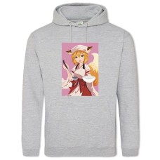 Hoodie with Print Sewayaki Kitsune No Senko-San Print - 2XL grey
