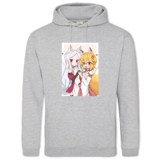 Hoodie with Print Sewayaki Kitsune No Senko-San Girls - 2XL grey