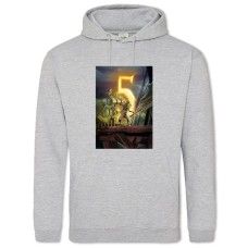 Hoodie with Print 9 Nine Fifth - 2XL grey