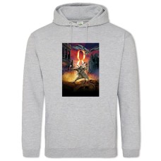 Hoodie with Print 9 Nine Eighth - 2XL grey