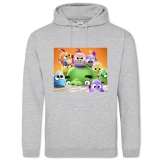 Hoodie with Print Angry Birds Cute Little Birds - 2XL grey