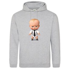 Худі з принтом Бос-Молокосос Прикольна - 2XL сірий