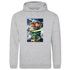 Hoodie with Print Lego Star Wars Heroes - 2XL grey