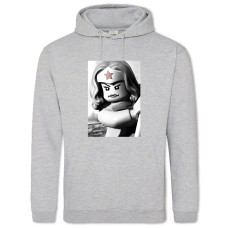 Худі з принтом Лего Чудо Жінка - 2XL сірий