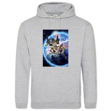 Hoodie with Print Lego Planet - 2XL grey