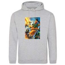 Hoodie with Print Lego Ninjago Warriors - 2XL grey