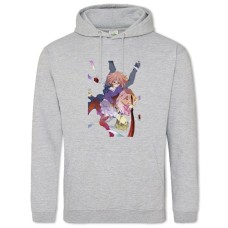 Hoodie with Print Beyond The Boundary Mirai Kuriyama Print - 2XL grey