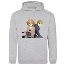 Hoodie with Print Beyond The Boundary Main Heroes - 2XL grey