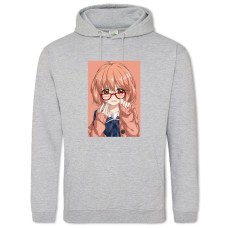 Hoodie with Print Beyond The Boundary Kuriyama Mirai - 2XL grey