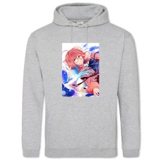 Hoodie with Print Beyond The Boundary Kuriyama Mirai Hero - 2XL grey