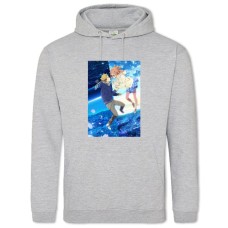 Hoodie with Print Beyond The Boundary Kuriyama With Akihito - 2XL grey