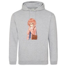 Hoodie with Print Beyond The Boundary Kuriyama Girl - 2XL grey