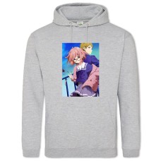 Hoodie with Print Beyond The Boundary Kuriyama And Akihito - 2XL grey