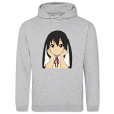Hoodie with Print K-On! Azusa Nakano - 2XL grey