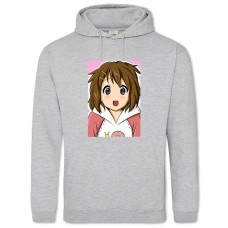 Hoodie with Print K-On! Hirasawa Yui Hero - 2XL grey