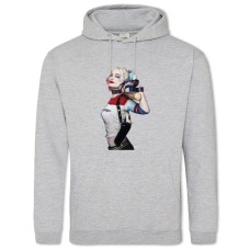 Hoodie with Print Suicide Squad Harley Quinn - 2XL grey