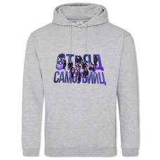 Hoodie with Print Suicide Squad Heroes Logo - 2XL grey