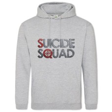Hoodie with Print Suicide Squad Logo Target - 2XL grey