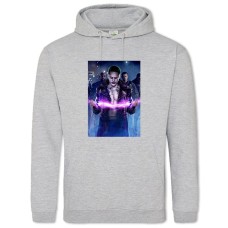 Hoodie with Print Suicide Squad Joker - 2XL grey