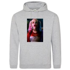 Hoodie with Print Suicide Squad Hero Harley Quinn - 2XL grey