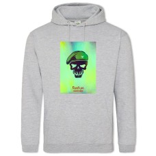 Hoodie with Print Suicide Squad Rick Flag Art - 2XL grey