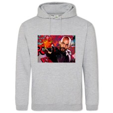 Hoodie with Print Suicide Squad Deadshot Hero - 2XL grey