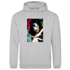 Hoodie with Print Suicide Squad Katana - 2XL grey