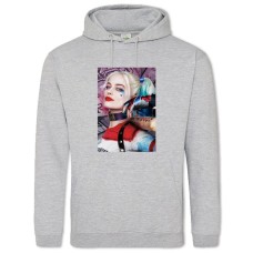 Hoodie with Print Suicide Squad Harley Quinn Girl Hero - 2XL grey