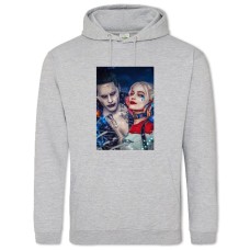 Hoodie with Print Suicide Squad Harley Quinn With Joker - 2XL grey