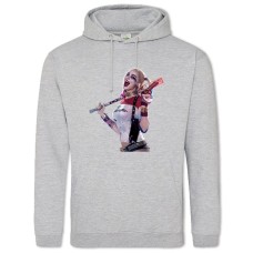 Hoodie with Print Suicide Squad Harley Quinn Print - 2XL grey