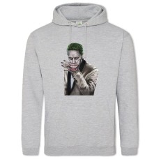 Hoodie with Print Suicide Squad Joker Smile - 2XL grey