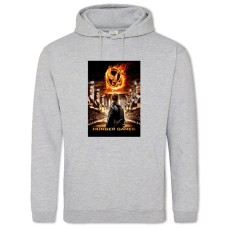 Худи с принтом Голодные Игры Тематика - 2XL серый
