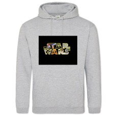 Hoodie with Print Star Wars Logo - 2XL grey