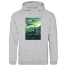 Hoodie with Print Star Wars Green Print - 2XL grey