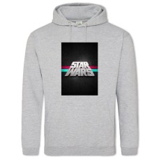 Hoodie with Print Star Wars Big Logo - 2XL grey