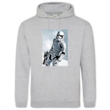 Hoodie with Print Star Wars Storm Trooper Print - 2XL grey